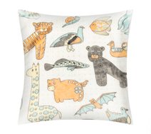 Polštářek ELLÍK - dětský motiv Bílá,Béžová,Modrá 7023/152 35x40 cm