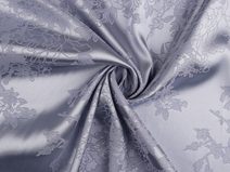 Satén / imitace hedvábí květovaný vzor METRÁŽ