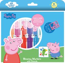 JIRI MODELS Foukací fixy 10+1 prasátko Peppa Pig