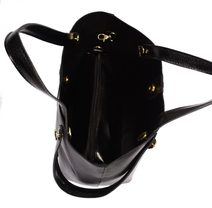 Černá shopper dámská kabelka S683 GROSSO