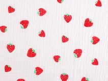 Mušelín / dvojitá gázovina jahody METRÁŽ