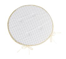 Sedák Adéla kulatý hladký Šedá,Bílá 79/905