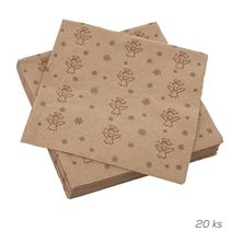 Papírový ubrousek - Anděl, 20 ks O0074 - 33 x 33 cm