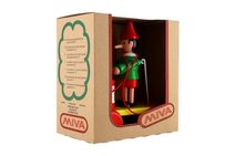 Pinocchio s bubnem tahací dřevo 20cm