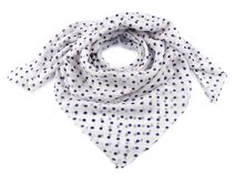 Šátek s puntíky 85x90 cm