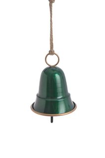 Kovový zvonek 11 cm - zelená