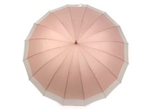 Velký rodinný deštník s dřevěnou rukojetí