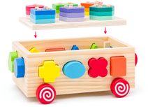 VIGA DŘEVO PolarB Počítání se zvířátky navlékačka