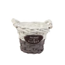 Obal bílo-hnědý pr. 15cm P0550/1 - dia 15 x 12 cm