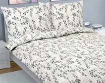 Povlečení krep na dvoudeku Béžová,Šedá,Červená 80/813