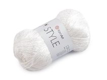 Bavlněná pletací příze Style s viskozovým vláknem 50 g