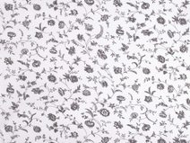 Bavlněná látka / plátno rostliny / květy METRÁŽ