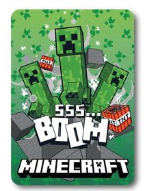 FARO Fleece deka Minecraft Boom Polyester, 100/140 cm