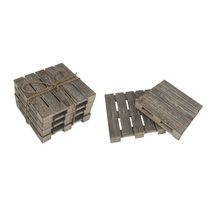 Dekorační palety, 4 ks D5374 - 10 × 10 × 1.5 cm