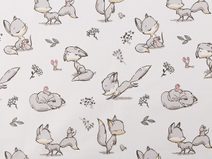 Bavlněná látka / plátno liška