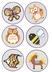 Barvy na textil základní 6ks na kartě 15x20cm