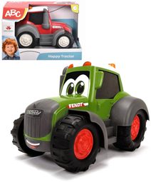 DICKIE ABC Baby traktor veselý s očima volný chod 2 barvy plast