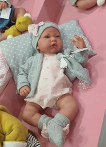 Antonio Juan panenka miminko Pipa holčička 42 cm (realistická, vinyl)