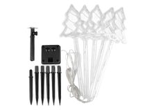 Vánoční solární svítidlo se zápichem stromečky, hvězdy, vločky