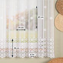 Kusová záclona Geoza 173x450 cm