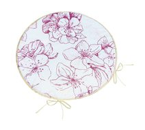 Sedák Adéla kulatý hladký Vínová,Bílá 79/184