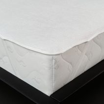 Froté prostěradlo jednolůžko 90x200cm světle modré