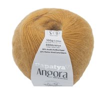 Příze ANGORA MERINO Hořčicová 8740 100g / 550 m