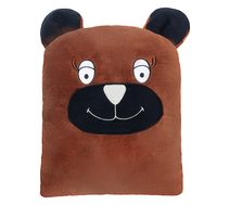 Polštářek dětský Hnědá,Bílá 50/189 35x40 cm