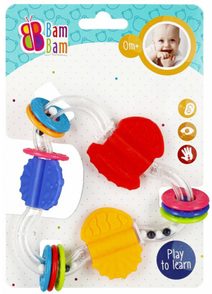 PLAYGRO Baby kousátko žížala 15cm pro miminko plast