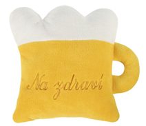 Tvarovaný polštářek Žlutá,Bílá 50/148 32x36 cm