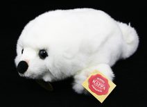 Plyšová panda červená, sedící, 18 cm