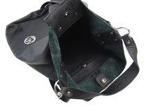 Obrovská černá kožená dámská kabelka / pytel GROSSO