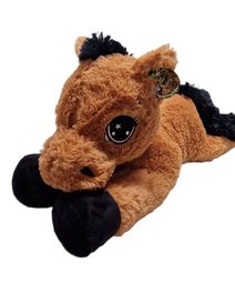 Plyšový kůň sedící 30 cm