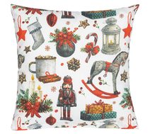 Povláček bavlněný - vánoce Červená 90/CH25 40x40 cm