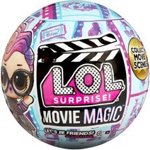 L.O.L. Surprise! Movie Magic Panenka s doplňky na baterie 10 překvapení v kouli