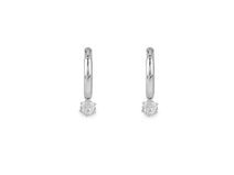 Náušnice z nerezové oceli kroužky s broušeným kamínkem