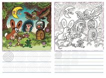 AKIM Maluj podle barevných teček Krtek (Krteček) omalovánky s voskovkami