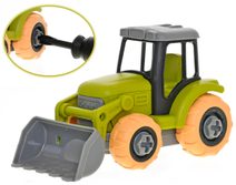 Auto sportovní na šroubování set s nástrojem k sestavení 2 barvy plast