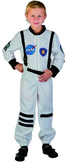 KARNEVAL Šaty kosmonaut vel.M (120-130cm) 5-9 let *KOSTÝM*