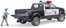 BRUDER 02505 Auto policie Dodge RAM 2500 s figurkou na baterie Světlo Zvuk