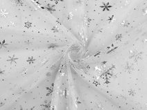 Tyl s metalickými vločkami METRÁŽ