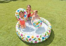 Baby bazén kulatý 86x25cm set se soft míčky 6,5cm 50ks 48674