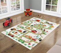 Kobereček dětský - šíře 100 cm, délka 150 cm dopravní hřiště
