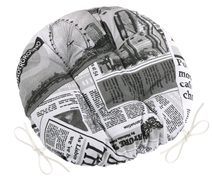 Sedák EMA kulatý prošívaný Černá,Bílá 62/566 průměr 40 cm