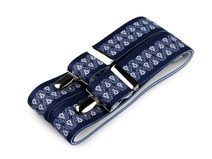 Šle folklor modrotiskové šíře 3,5 cm délka 120 cm