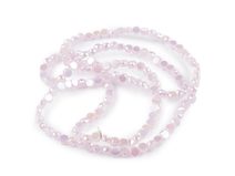 Skleněné korálky broušené 4 mm ploché, na drátku