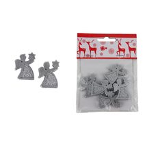 Dekorace anděl, 5 ks X5080 - 2,5 x 0,5 x 3,3 cm