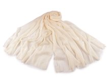 Letní šátek / šála / pléd jednobarevný 90x175 cm