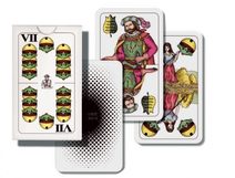 Mariáš dvouhlavý společenská hra karty v papírové krabičce 6,5x10x1cm