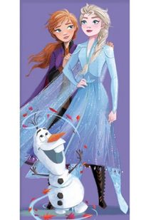 Osuška FROZEN Ledové Království Elsa Anna a Olaf 70x140 cm